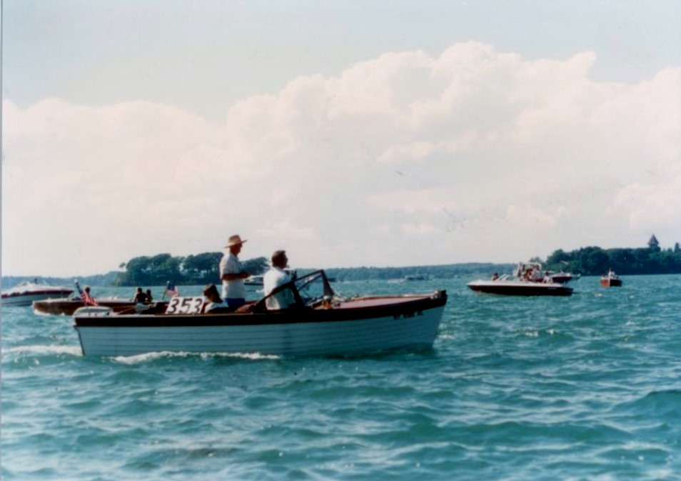 the family 18 ft. Thompson from Grenell Is. in the ABM boatshow. 1986