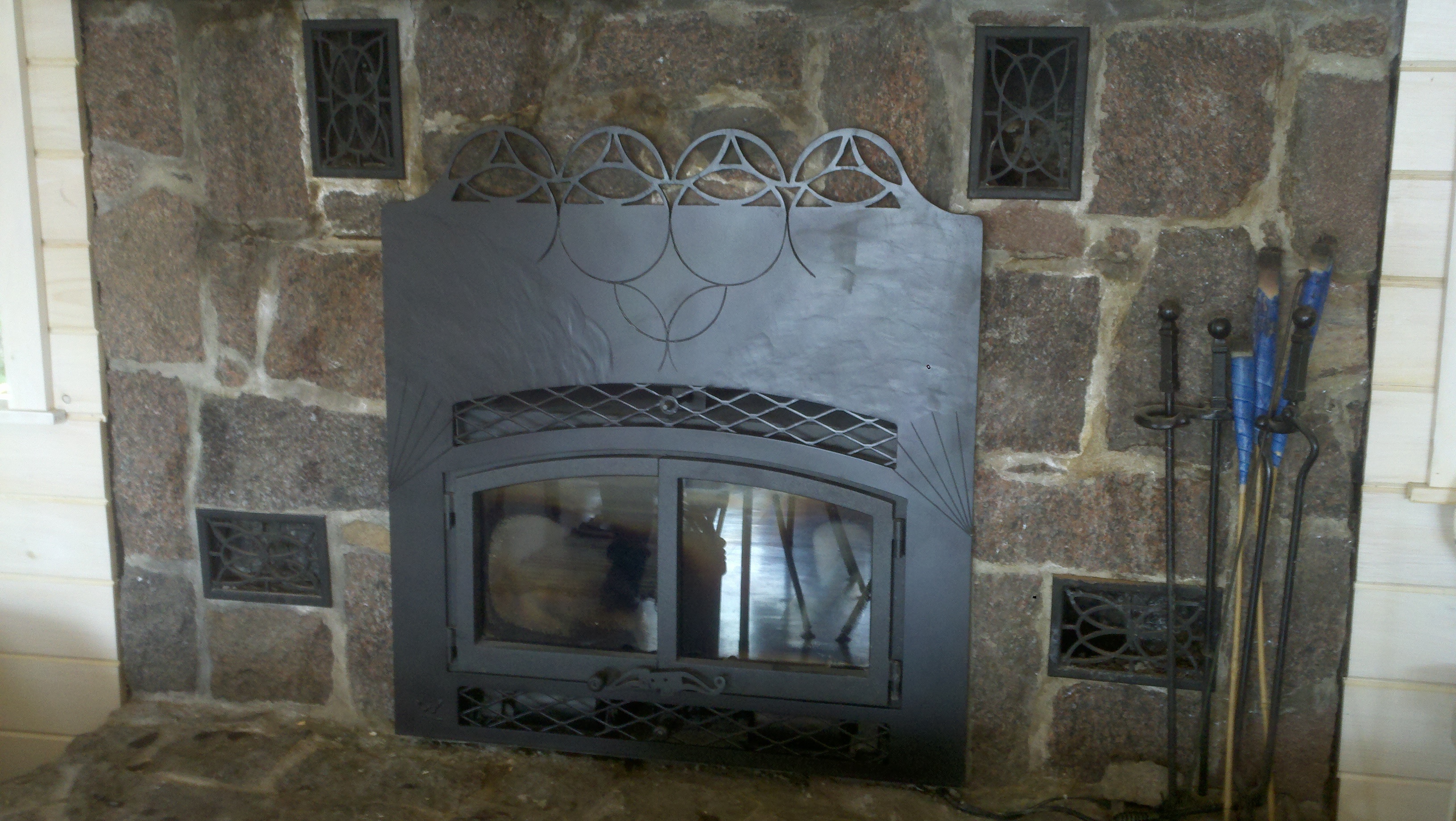 Stove front for Baird