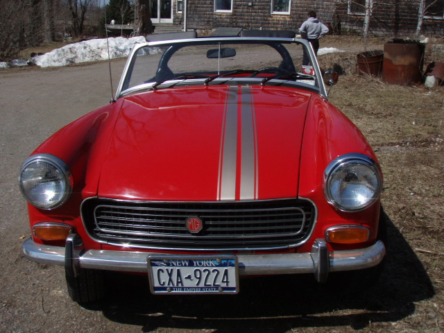 1973 MG Midget we restored and sold. Bought the Healy