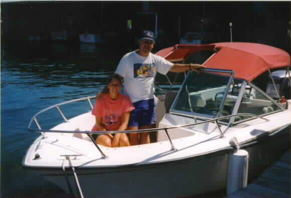 Will & Karen in the Boat
